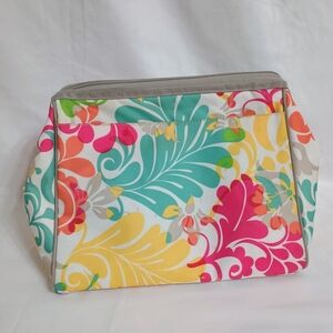 Thirty-One Multicolor Floral Cosmetic Case